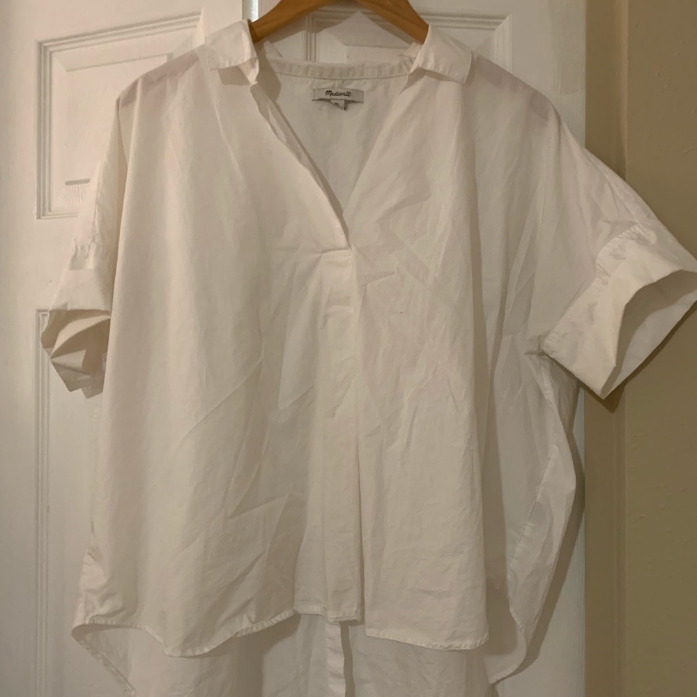 Madewell White Cotton Courier Button-down shirt